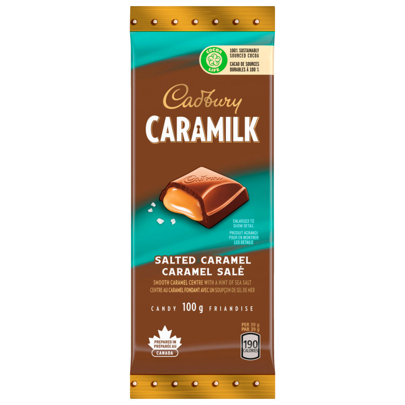 Cadbury Caramilk Chocolate Bar - Salted Caramel - 100g