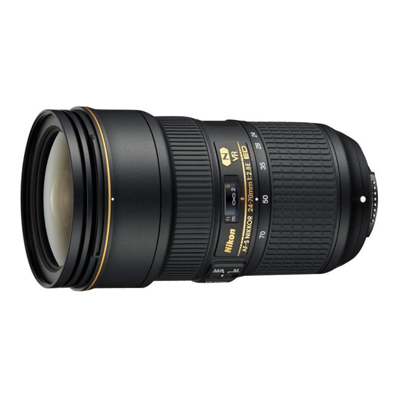 USED: Nikon Nikkor AF-S - Zoom Lens - 24mm - 70mm - f/2.8 E ED VR - Nikon F - 10/10 - #756412