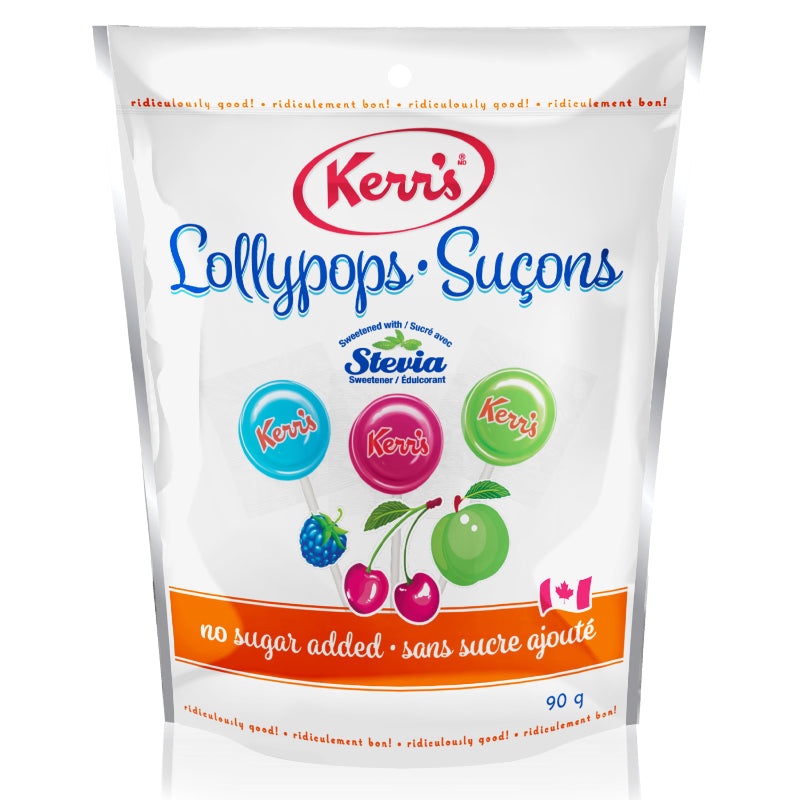Kerr's No Sugar Added Lollypops - 90g