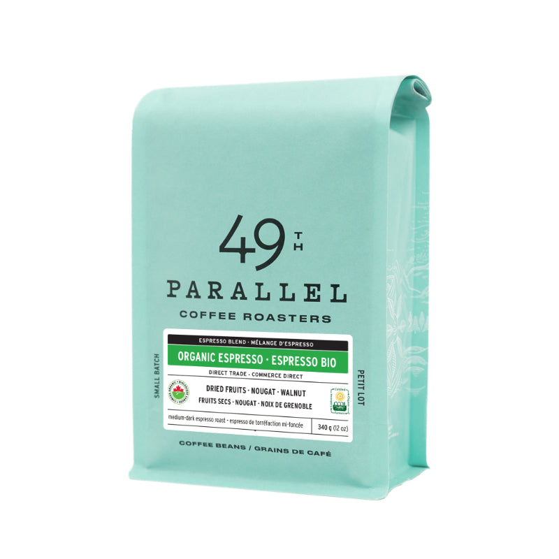 49th Parallel Coffee Roasters Organic Espresso Coffee Beans - 340g