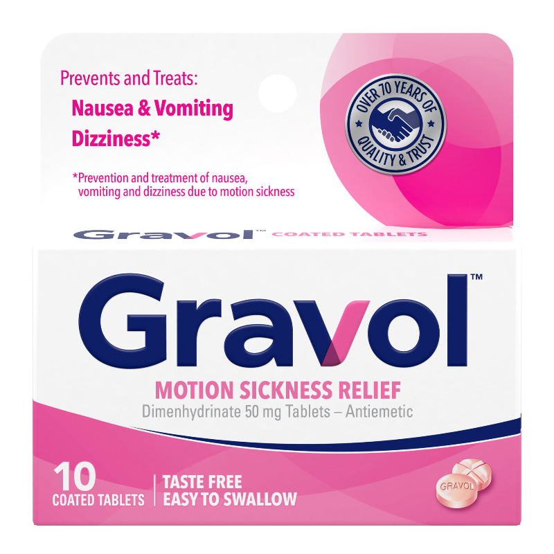 Gravol Tablets 50mg - 10s