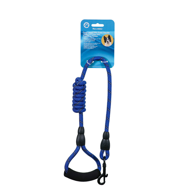 Paws Athletics Dog Leash Foam Handle - Blue