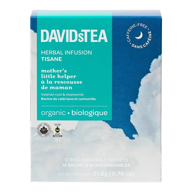 DAVIDsTEA Herbal Infusion Tisane - Mother's Little Helper - 12's