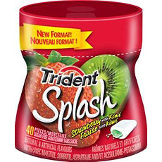 Trident Splash Sugar-Free Gum - Strawberry with Kiwi - 40 Pieces