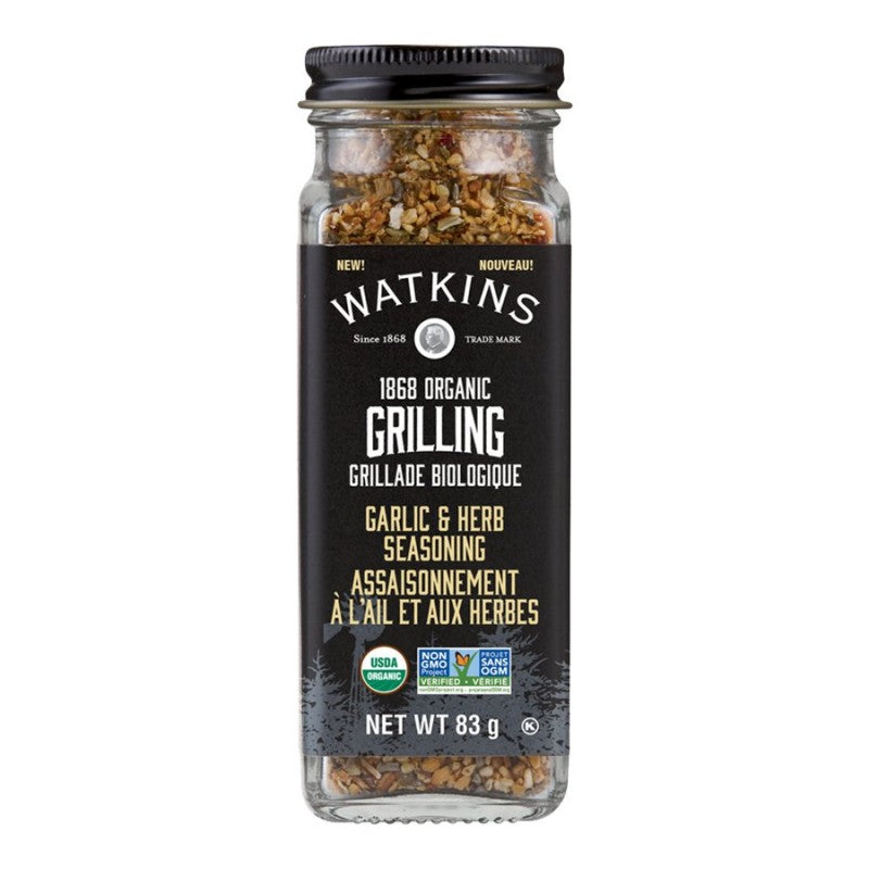 Watkins Grilling Garlic and Herb Seasoning - 83g