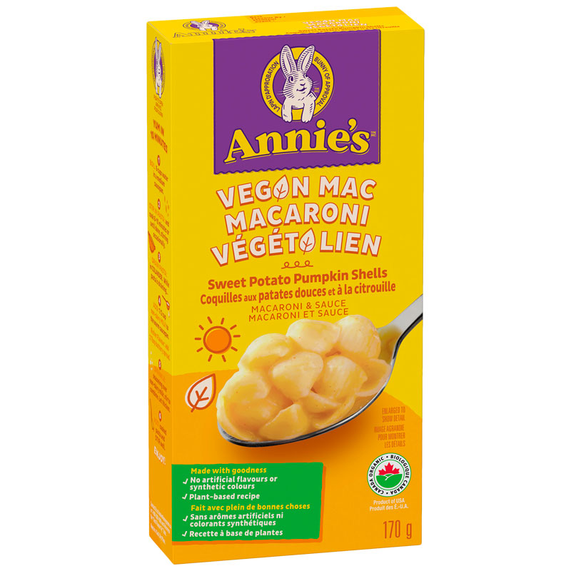 Annie's Vegan Mac Shells - Sweet Potato Pumpkin - 170g
