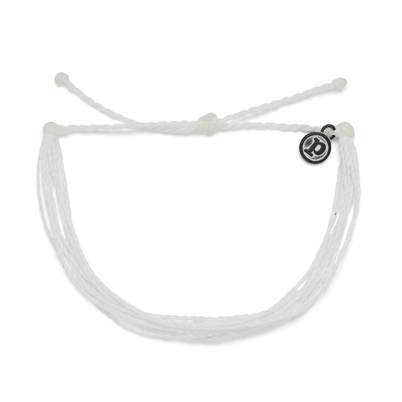 Pura Vida Bright Solid Bracelet - White