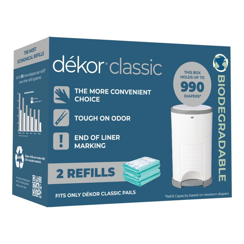 Dekor Classic Diaper Pail Liner - 2 pack