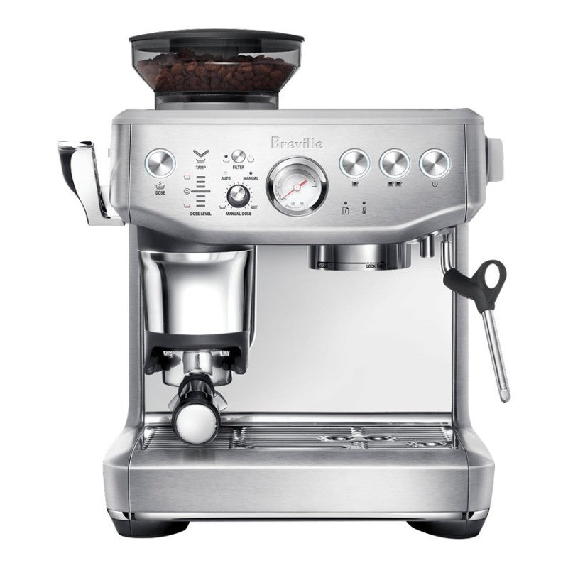 Breville the Barista Express Impress Coffee Machine with Milk Frother - Brushed Stainless Steel - BES876BSS1BNA1