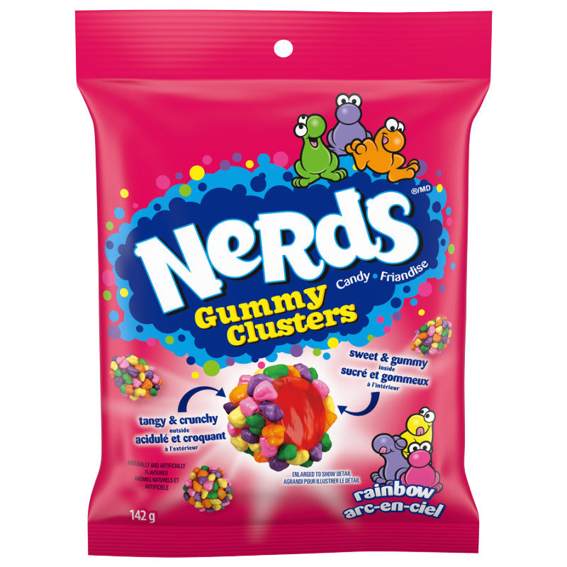 Nerds Gummy Clusters - Rainbow - 142g