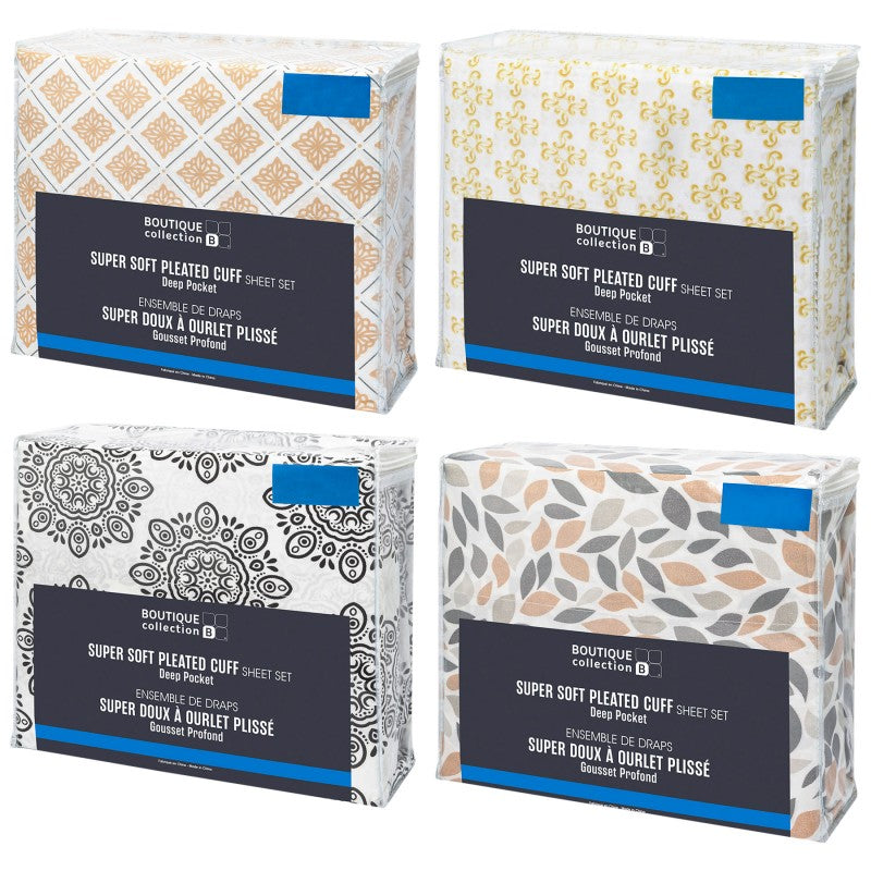 Boutique Sheet Sets - Double - Assorted