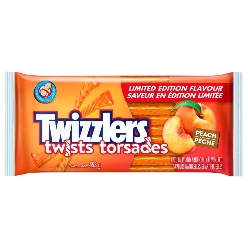 TWIZZLERS Twists Peach Flavored Candy