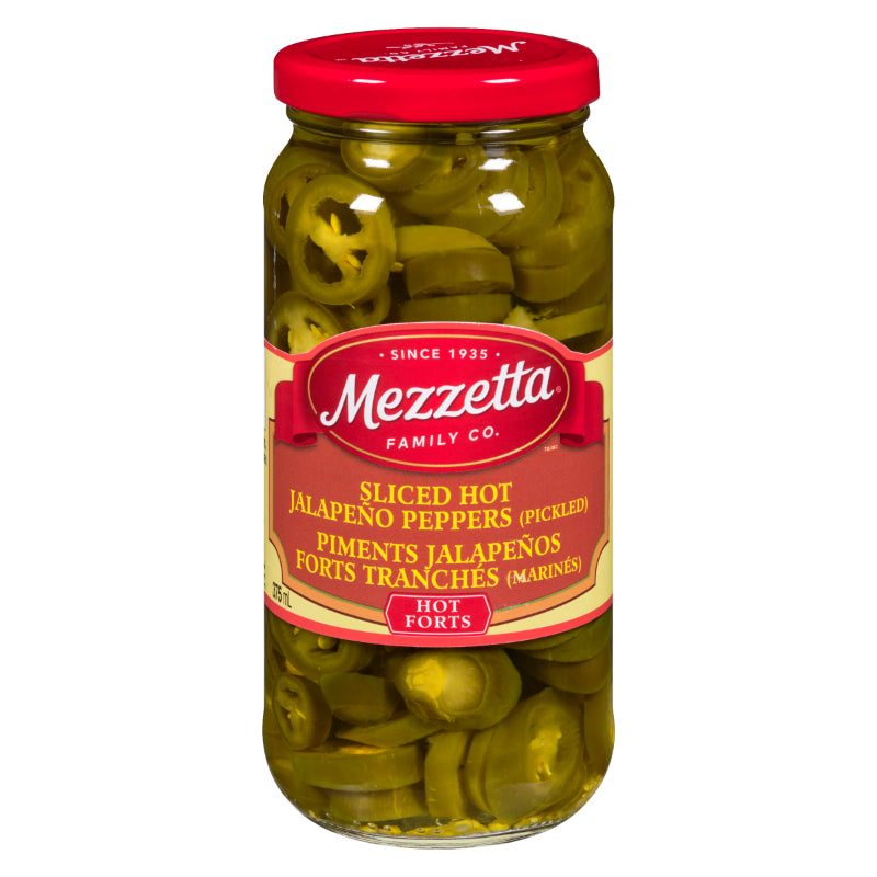 Mezzetta Sliced Hot Jalapeno Peppers - 375ml
