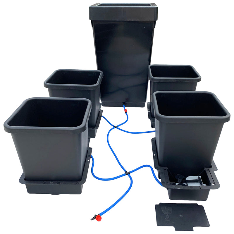 Autopot 4-Pot System Watering Set - Black