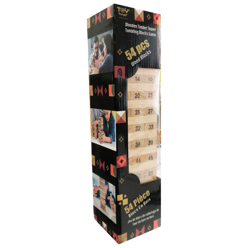 Toy Target Wood Tower - 33X8X8cm