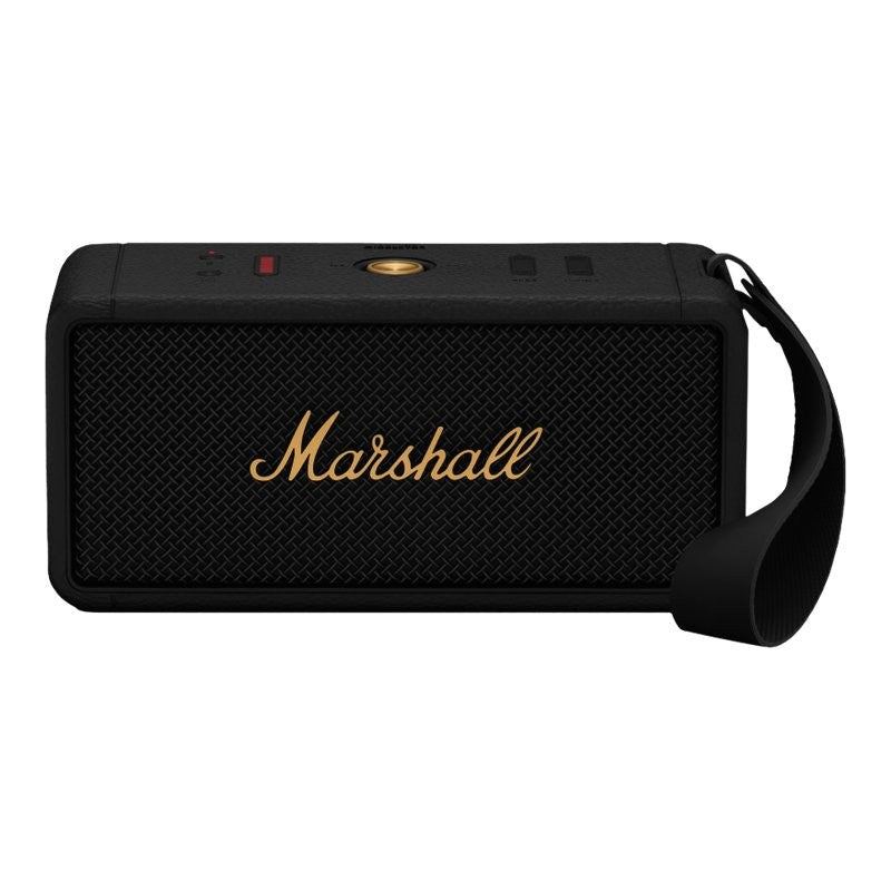 Marshall Middleton Portable Bluetooth Speaker - Black and Brass - 1006034 - Open Box or Display Models Only