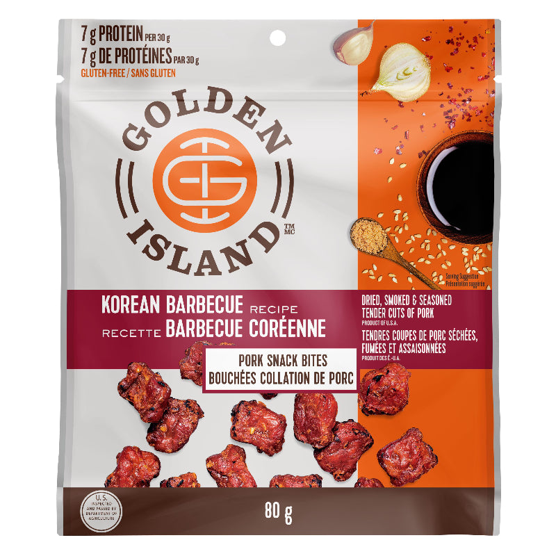Golden Island Korean Barbecue - Pork Snack Bites - 80g