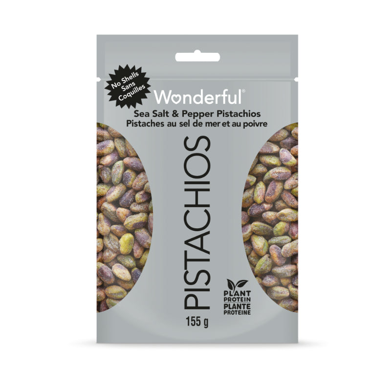 Wonderful Pistachios No Shells - Sea Salt & Pepper - 155g