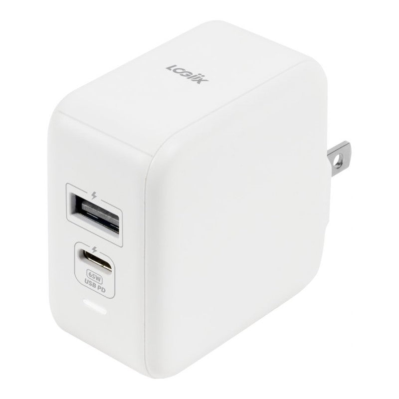 LOGiiX Power Plus 65 Duo USB-A & USB-C Power Adapter - LGX-13549