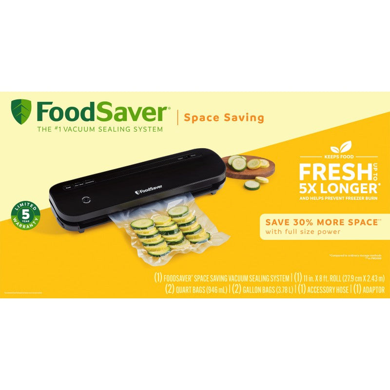 FoodSaver Compact Vacuum Sealer - Black - 2174657 - Open Box or Display Models Only