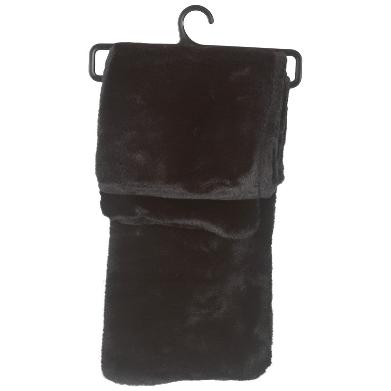Di Firenze Faux Fur Scarf - Black