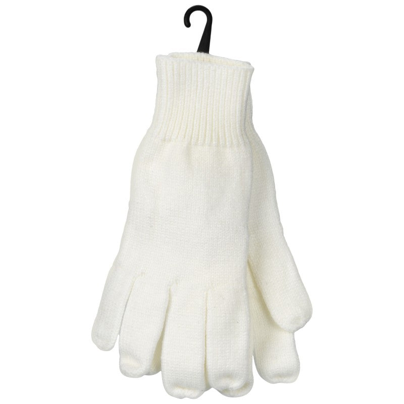 Di Firenze Solid Knit Glove - Ivory