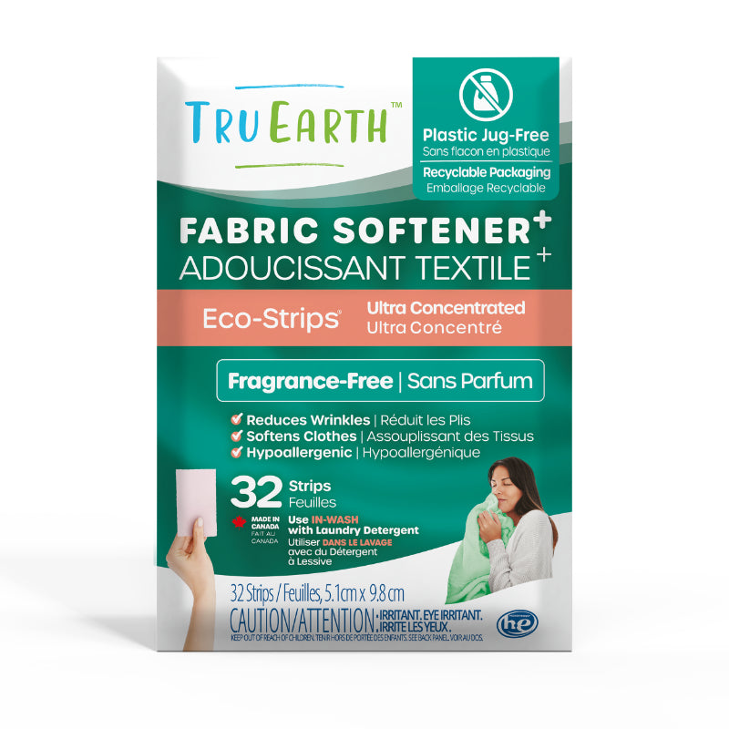 Tru Earth Eco-Strips Fabric Softener - Fragrance-Free - 32's
