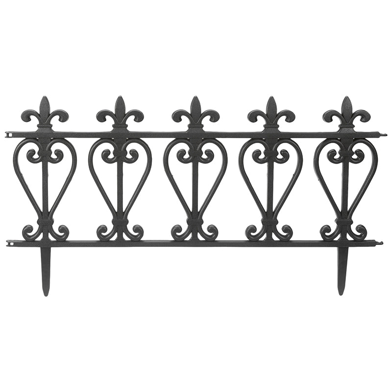 Garden Fence - Black - 23.8x12.8 Inch