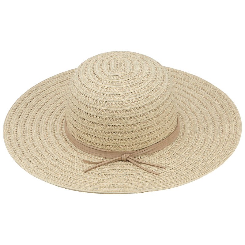 Bellezza Wide Brim Straw Hat - Natural - Assorted
