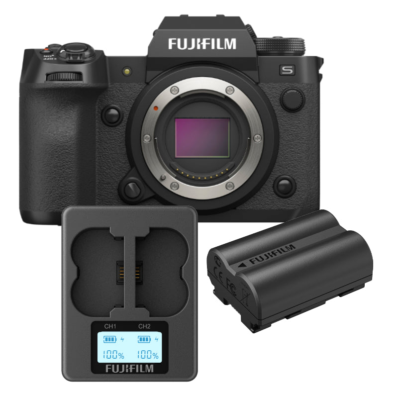 Fujifilm X Series X-H2S Digital Camera Body Only with Fujifilm NP-W235 Battery and Fujifilm BC-W235 Battery Charger - PKG #89654
