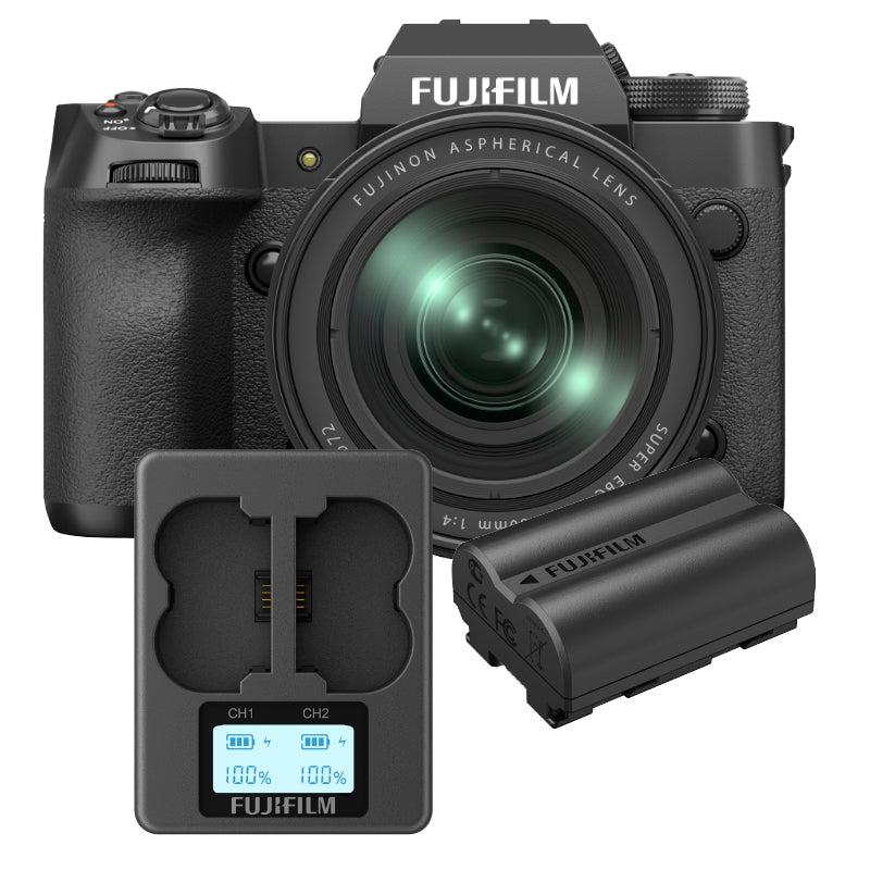 Fujifilm X Series X-H2 Digital Camera with Fujinon XF 16-80mm R OIS WR Lens, Fujifilm NP-W235 Battery and Fujifilm BC-W235 Battery Charger - PKG #89656