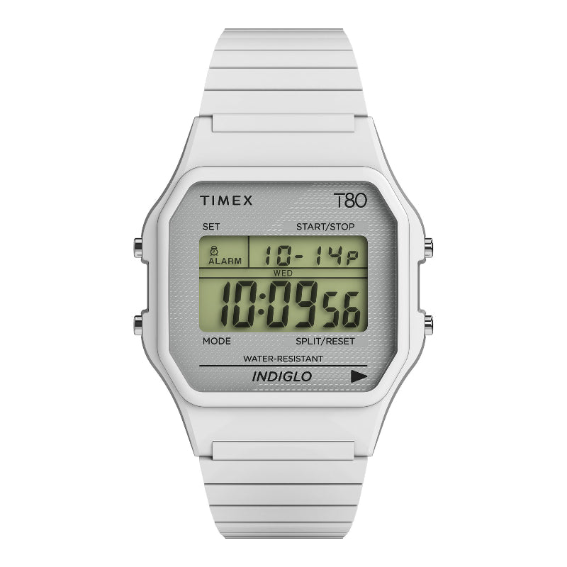 Timex T80 Wristwatch - White - TW2U93700N9