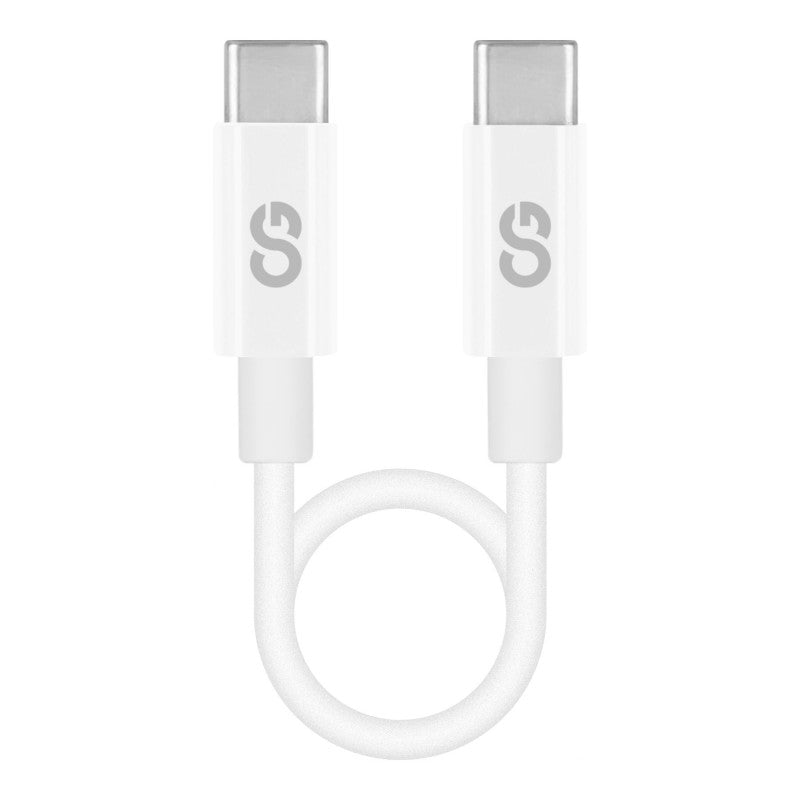 LOGiiX Sync & Charge Shortie USB-C to USB-C Cable - White - 30cm