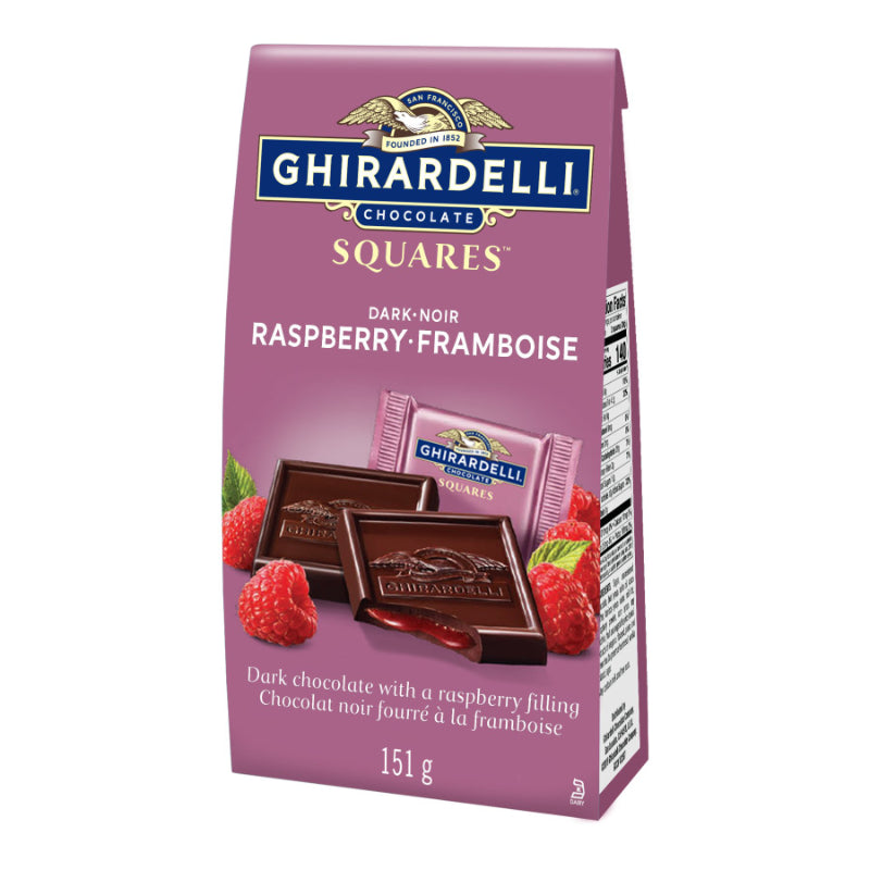 Ghirardelli Raspberry Dark Chocolate Squares - Raspberry - 151g