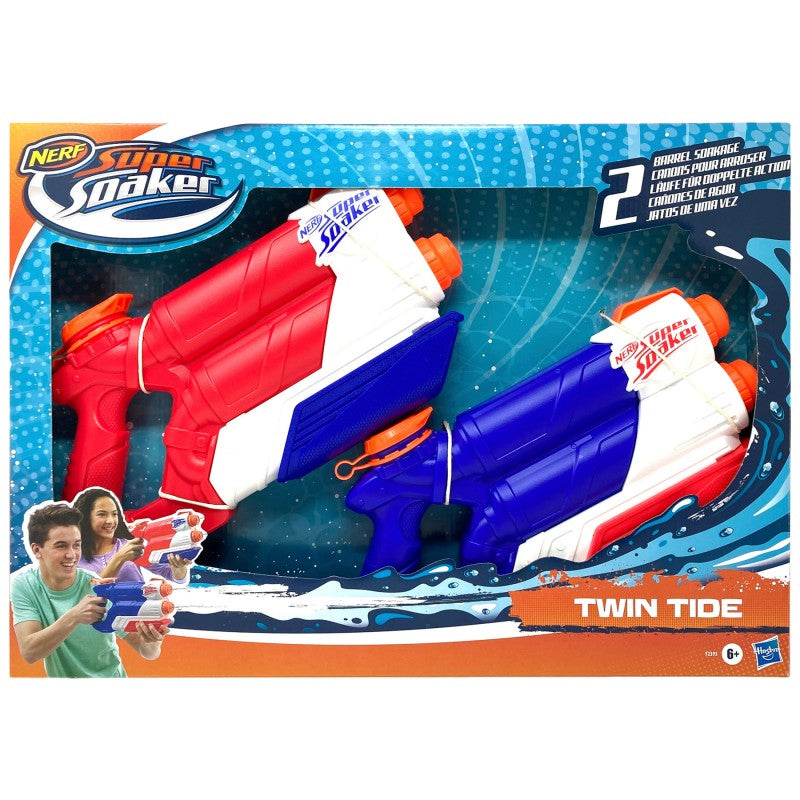 Nerf Super Soaker Twin Tide - 2 pack - 16 x 22.5 x 2.5 Inches