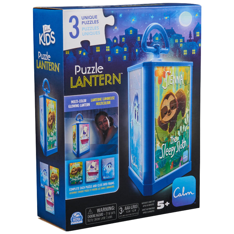 3-in-1 Glowing Lantern 24-Piece Puzzles for Kids with Calm App
