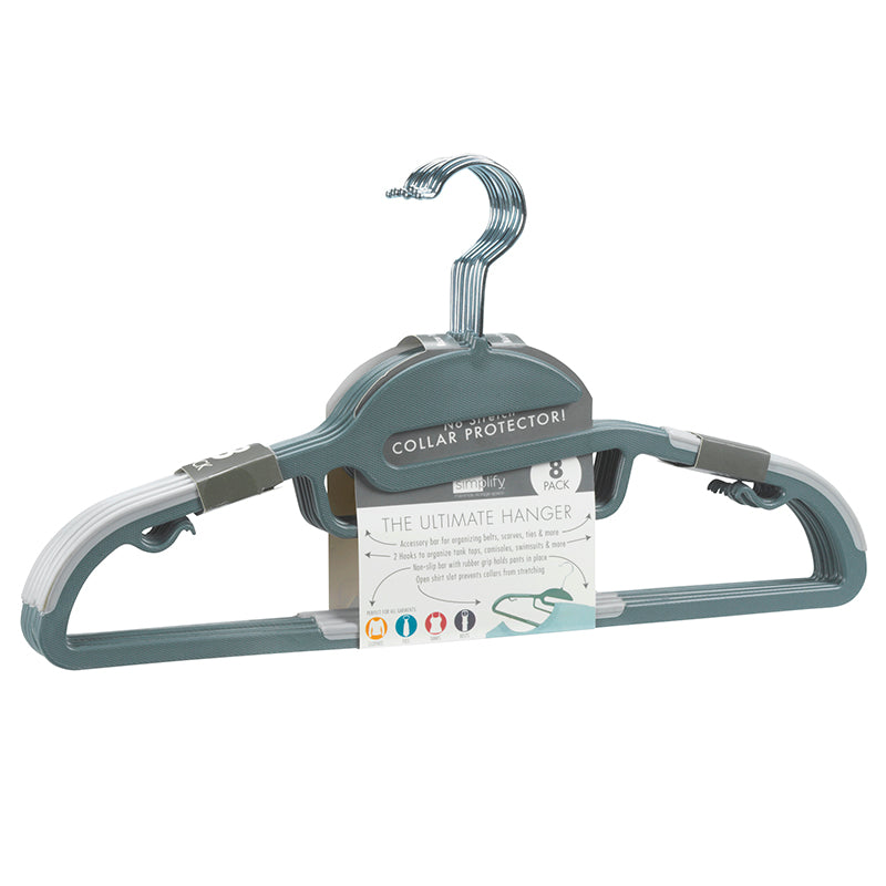 Simplify S-Shape Hangers - White - 8 pack