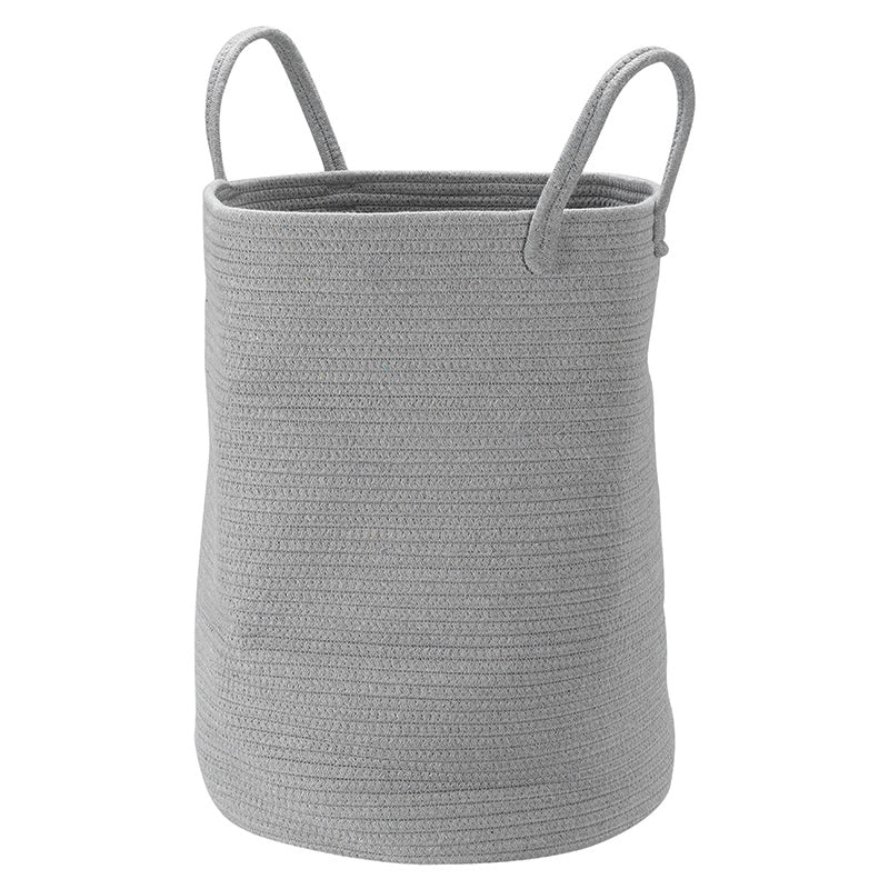 Collection by London Drugs Polyester Cotton Rope Basket - Grey - D38xH49cm