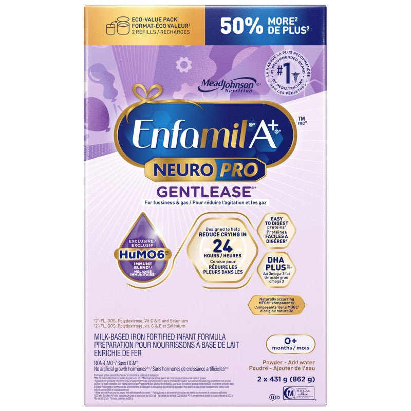 Enfamil A+ Neuro Pro Baby Formula Powder Refill - Gentlease - 862g