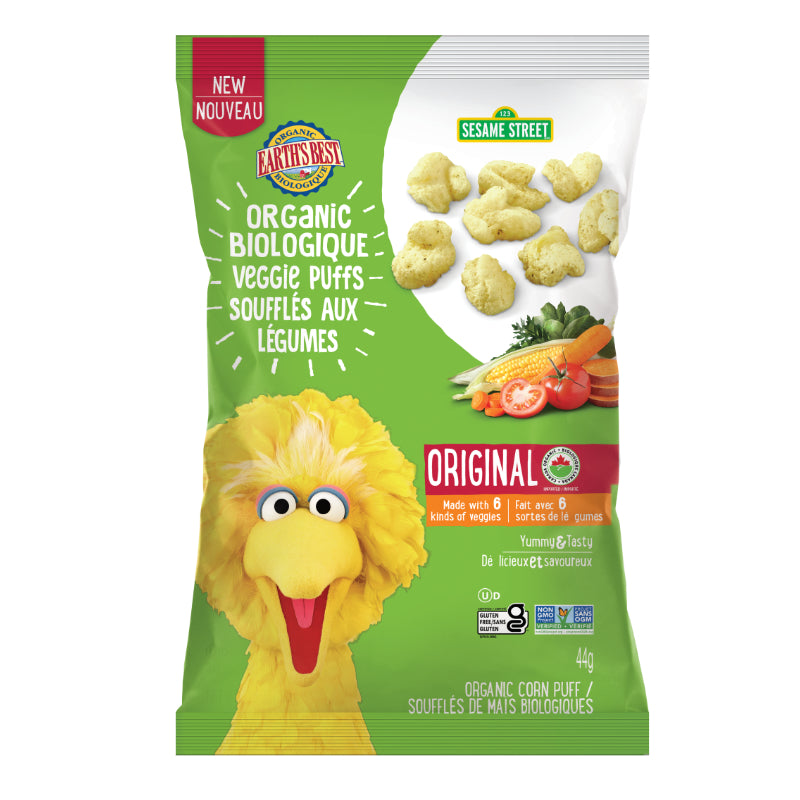 Earth's Best Organic Original Garden Veggie Puffs - 44g