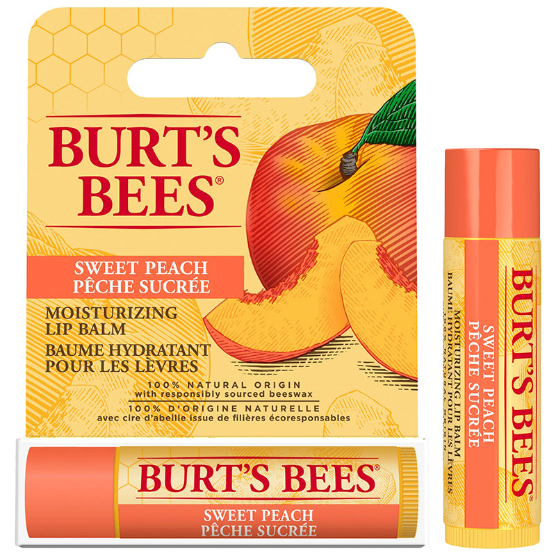 Burt's Bees Moisturizing Lip Balm - Sweet Peach - 4.25g