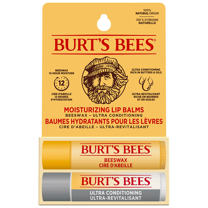 Burt's Bees Moisturizing Lip Balm Set - 2 piece
