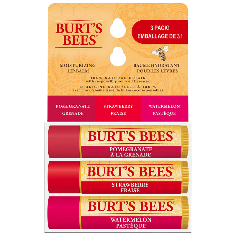 Burt's Bees Moisturizing Lip Balm Set - 3 piece