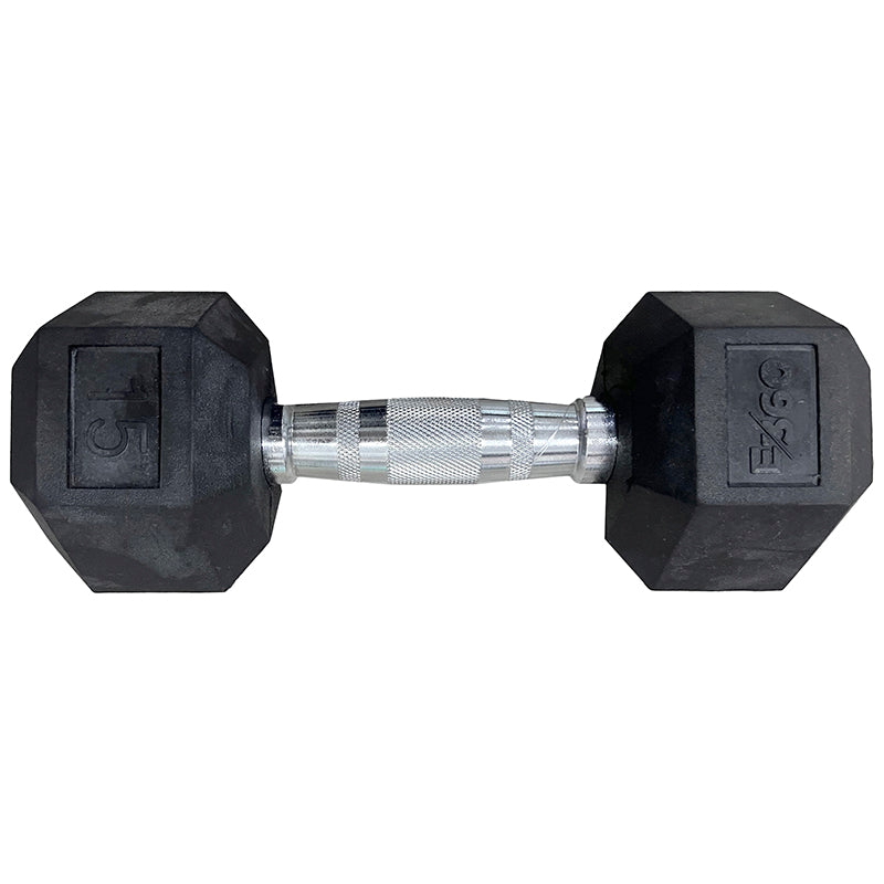 E360 Hexagonal Dumbbell - Black - 15lb