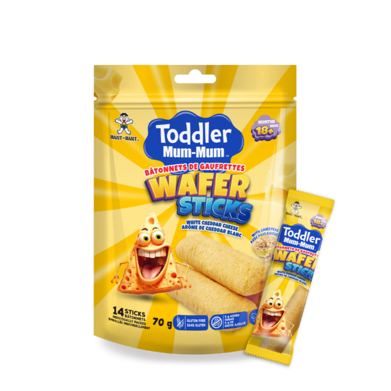 Hot Kid Toddler Mum-Mum Wafer Sticks - White Cheddar Cheese - 70g