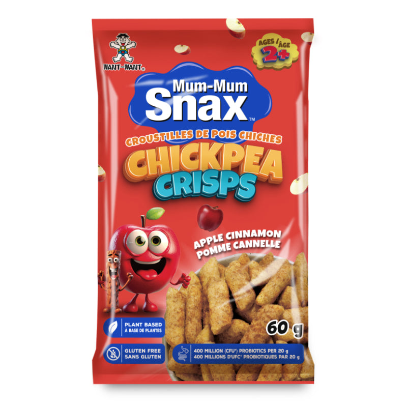 Toddler Mum Mum Snax Chickpea Crisps - Apple Cinnamon - 60g