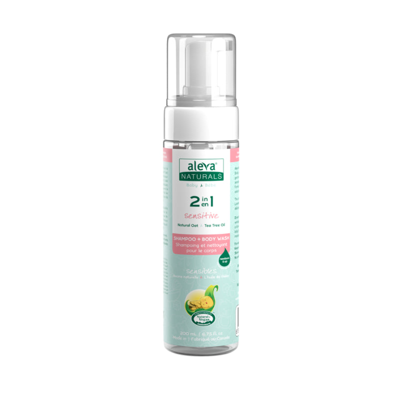 Aleva Naturals Baby Sensitive 2 in 1 Shampoo and Body Wash - 200ml