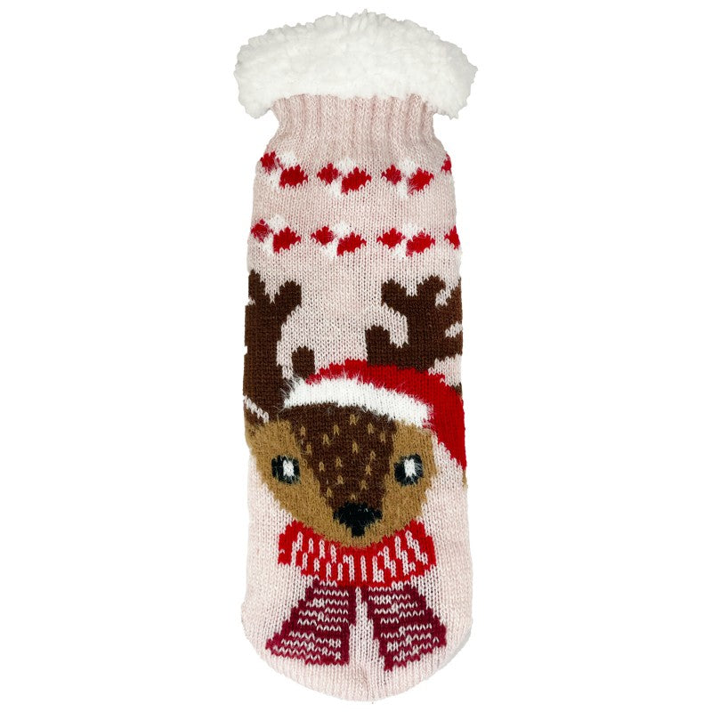 Mistle Toes Slipper Socks - Reindeer