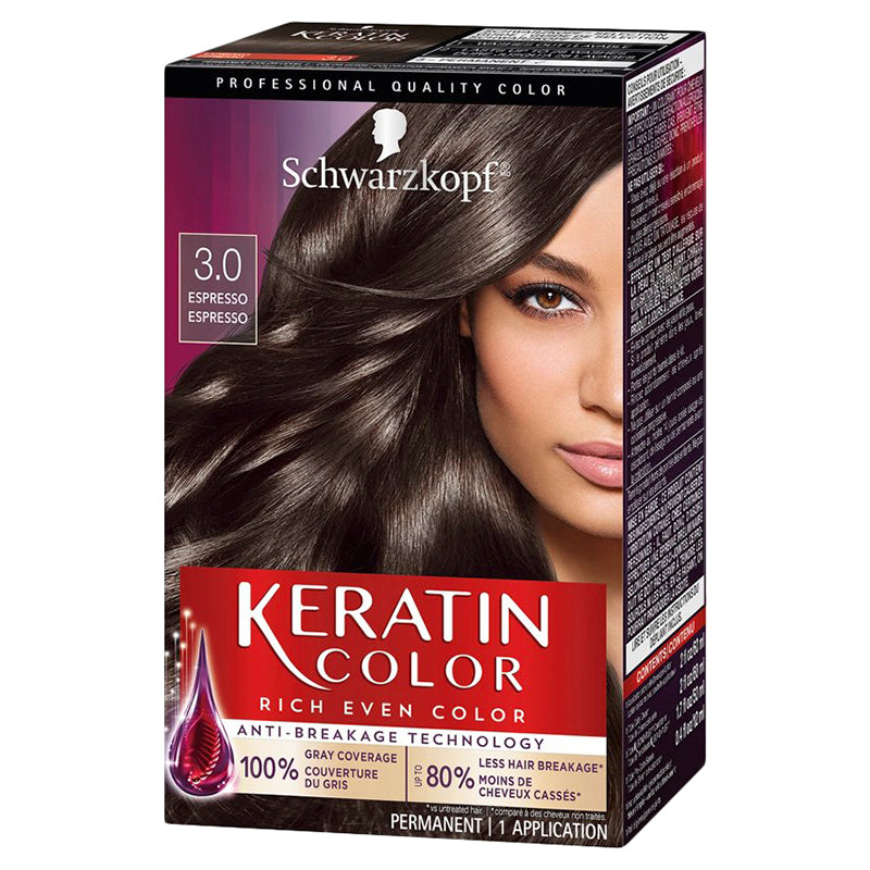 Schwarzkopf Keratin Color Permanent Hair Color - Espresso (3.0)
