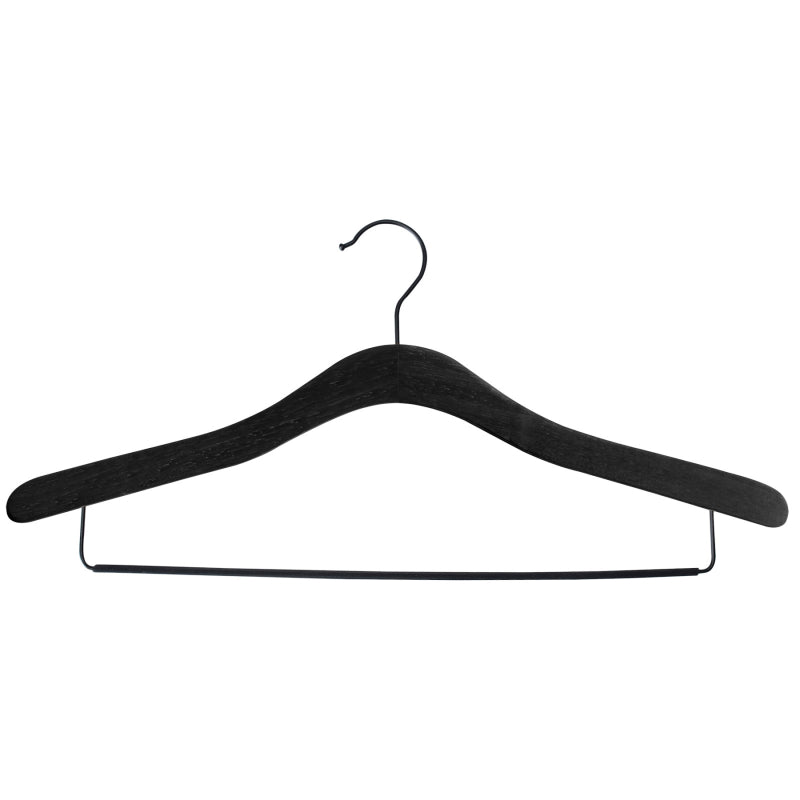 Collection by London Drugs Rubber Wood Hangers - Black - 6 piece